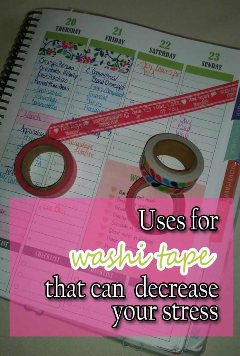 Uses for Washi Tape that Lower Your Stress