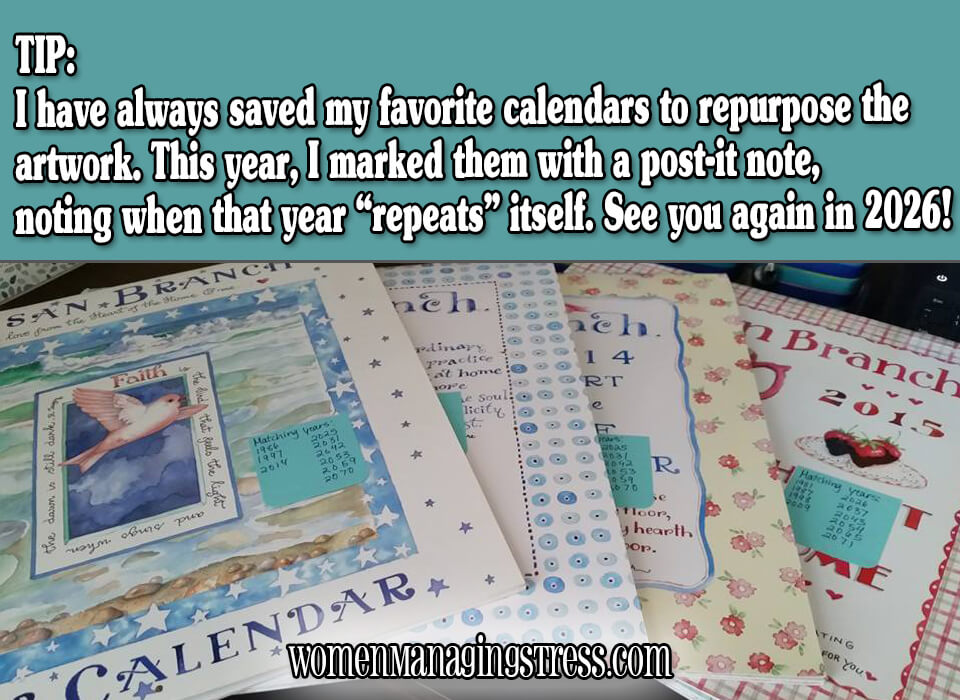 When to Reuse Your Old Calendars